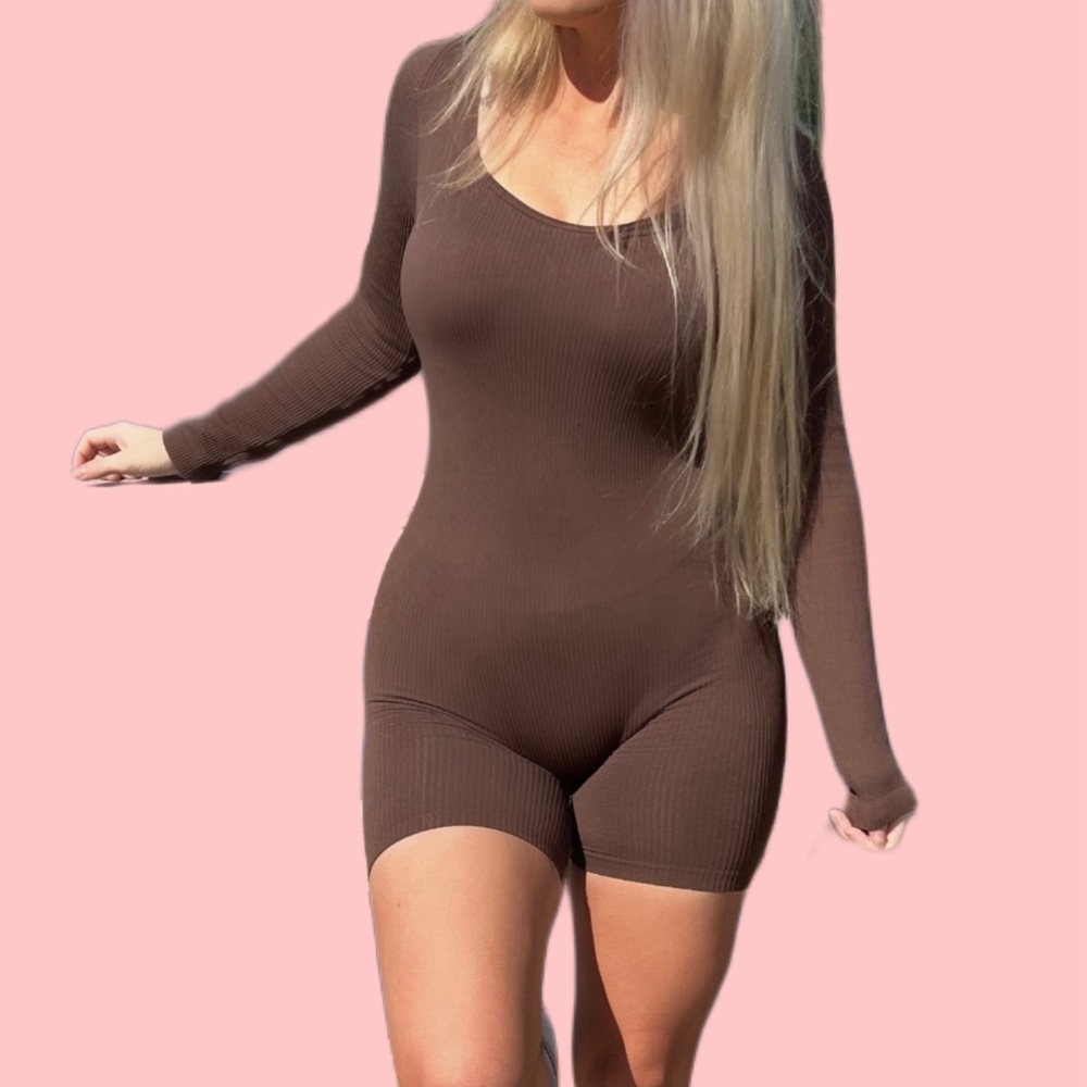 Forever 21 chocolate brown romper